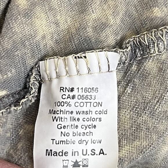 Jess & Jane Paris Eiffel Sketch Tower Tunic Womens L Large 3/4 Sleeves Acid Wash - Picture 5 of 5